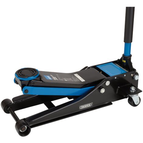 Draper 3-Tonne Blue Trolley Jack (Model 28481) – Heavy-Duty Hydraulic Car Jack for Automotive and Garage Use