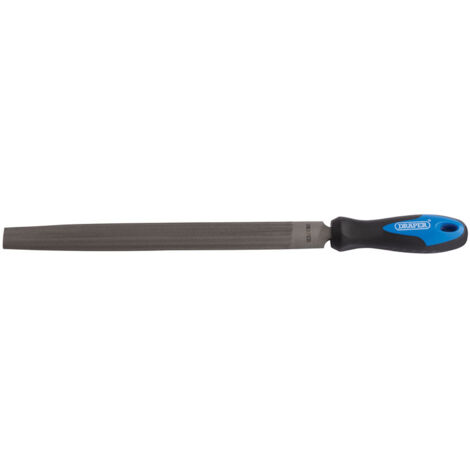 Draper 300mm Half-Round File with Handle – Soft Grip Engineer's Files and Rasps