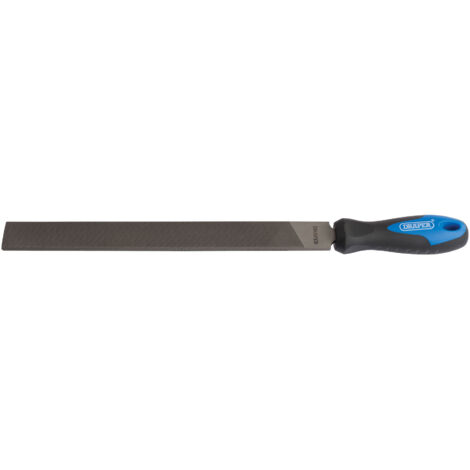Draper 300mm Soft Grip Engineer's Hand File with Handle – Precision Rasps and Files for Metalworking and Craftsmanship