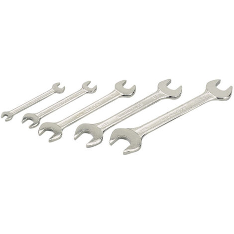 Draper 30767 - Set of 5 Double Forked Wrench Keys for Versatile Mechanical and Plumbing Repairs