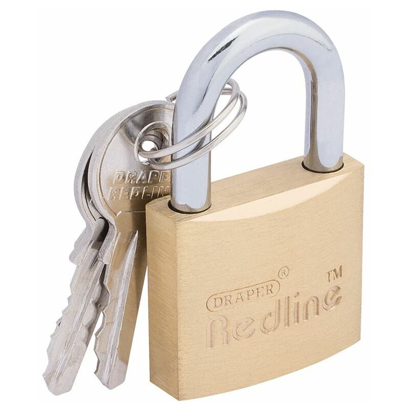 Draper 30mm Brass Cylinder Padlock (68021)