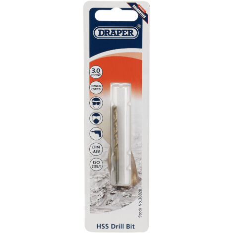 Draper 3.0mm HSS Titanium Drill Bit (38828)