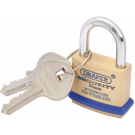 Master Lock 30mm Solid Brass Padlock 64mm Shackle 130EURDLJ