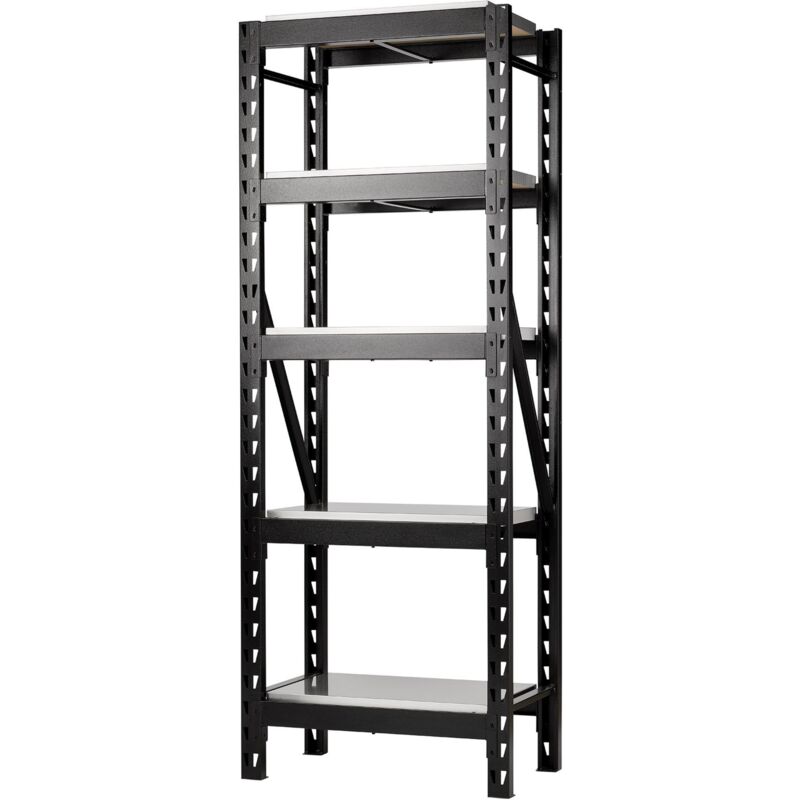Draper 32444 BUNKER 22 Piece Modular 5 Tier Racking Stainless Steel Shelving, 750mm