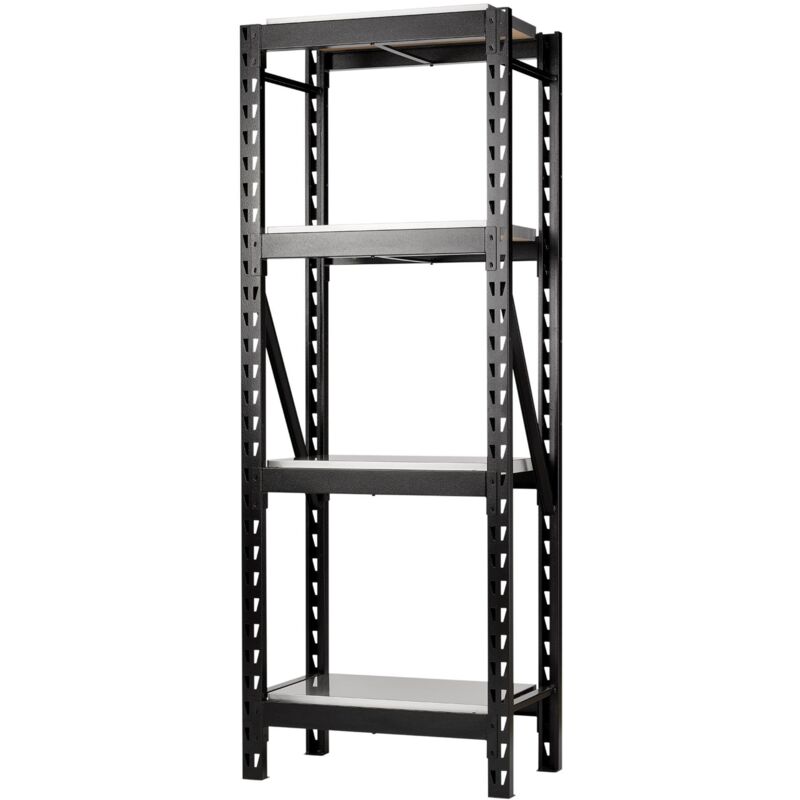 Draper 32486 BUNKER 21 Piece Modular 4 Tier Racking Stainless Steel Shelving, 750mm