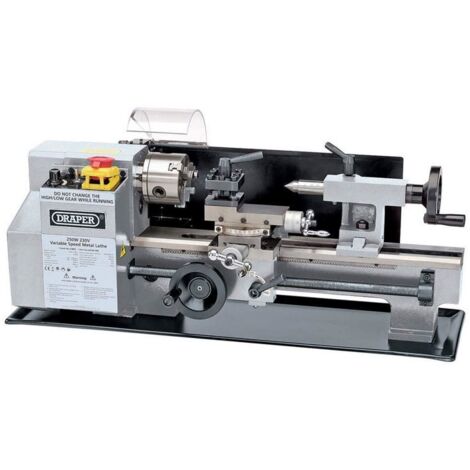 Draper 33893 Variable Speed Metal Work Lathe with 250W Power, 230V for Precision Metalworking