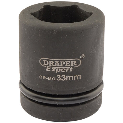 Draper 33mm Hi-Torq® Impact Socket with 1-Inch Square Drive, 1/4 Inch Drive, Metric Impact Socket
