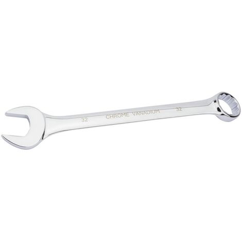 Draper 35222 Hi-Torq - Chiave combinata metrica corta, 32 mm, blu