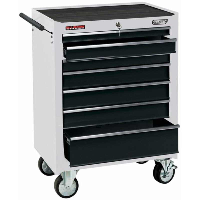 Draper - 7 Drawer Roller Cab - White - 35744