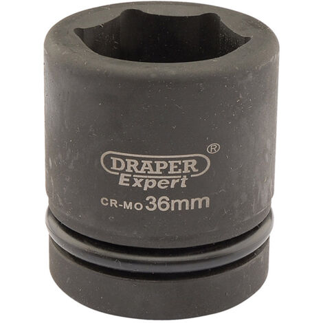 Draper 36mm Hi-Torq® Impact Socket with 1-Inch Square Drive – Heavy-Duty Metric Impact Socket for Power Tools