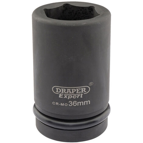 Draper 36mm Hi-Torq® Metric Deep Impact Socket, 1/2" Square Drive, 1-Inch Deep Socket
