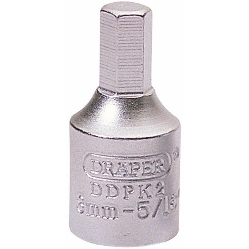 Draper - 8mm Hexagon-5/16 3/8 Square Drive Drain Plug Key (38321)