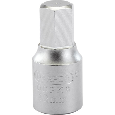 Draper 38326 12mm Hex Socket Drain Plug Key - Heavy-Duty Automotive Tool