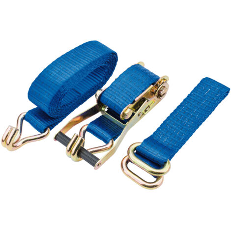 Draper 3M (10ft) Ratcheting Vehicle Tie Down Straps – Heavy-Duty 2250kg (5000lb) Capacity, 50mm Wide, Model 60970