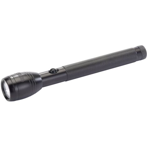 Draper 4-LED Hand Torch with Aluminum Body – Compact Portable Flashlight Powered by 2 x AA Batteries