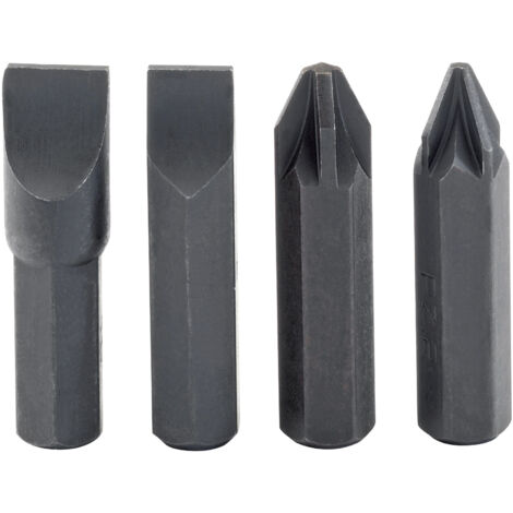 Draper 4-Piece Impact Screwdriver Bit Set (Model 12542) for Heavy-Duty Power Tools