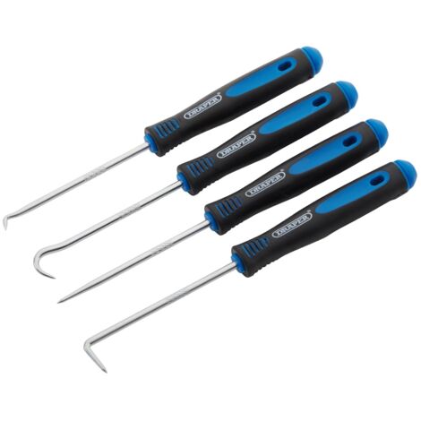 Draper 4-Piece Mini Pick and Hook Set (09042) – 165mm Precision Hand Tools for Jewelry, Electronics, and Hobbyist Use