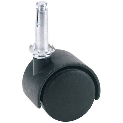 Draper 40mm Diameter Nylon Swivel Castor with Locking Mechanism – 25kg Safe Working Load (Model 65466)