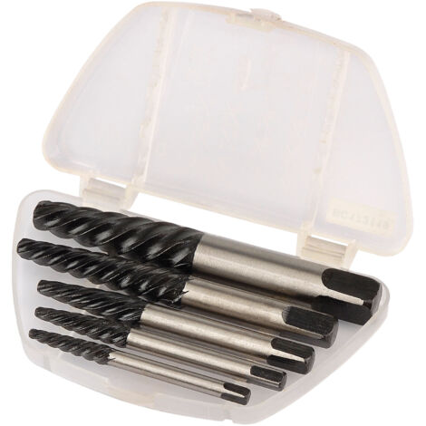 Draper 42560 5-Piece Screw Extractor Set for Removing Stripped or Damaged Screws