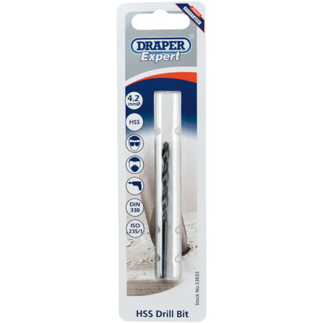 Draper 4.2mm HSS Twist Drill Bit Set (53033) – Metric Tapping and Drilling Tools