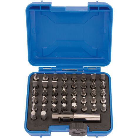 Draper 43-Piece Magnetic Screwdriver Bit Holder Set with 25mm Bits (Model 82394)