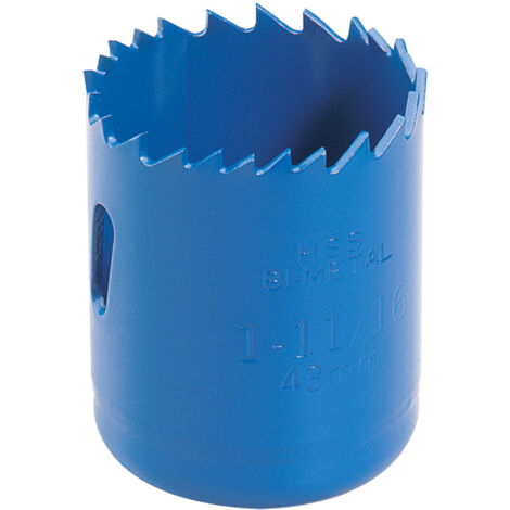 Draper 43mm HSS Bimetal Hole Saw with High-Speed, Variable Pitch Design – Model 41078