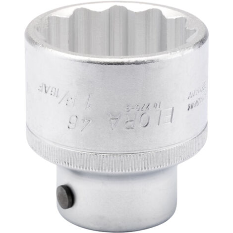 Draper 46mm (1.13/16") AF Bi-Hexagon Socket Set – 3/4" Square Drive, Metric and Imperial Sizes, Model 00848