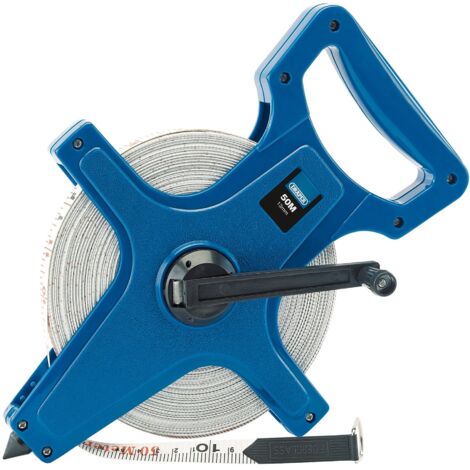 Draper 50M Professional Surveyors' Tape Measure with Durable Fiberglass Blade and Clear Measurement Markings