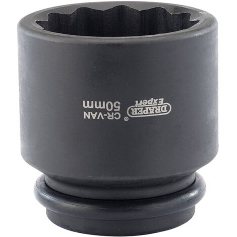 Draper 50mm (3/4") Drive Impact Socket for Hub Nut, 12-Point, Model 33319