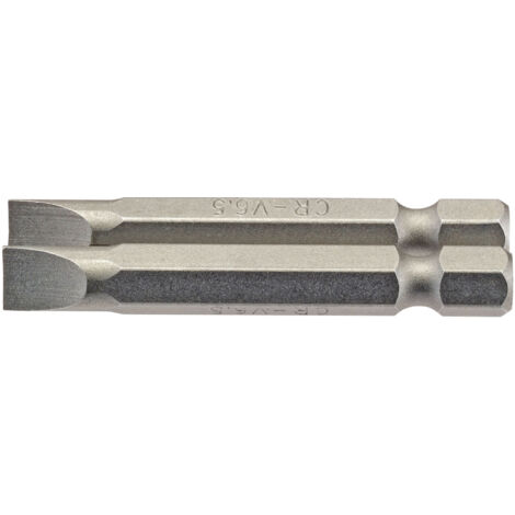 Draper 50PS/2/B 6.5mm (1/4 inch) Hex Plain Slot Insert Bit – 50mm Length, Pack of 2