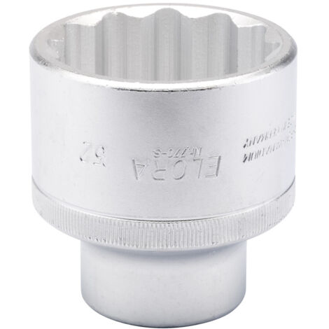 Draper 52mm Bi-Hexagon Socket for 3/4-Inch Drive, 3/4" Square Drive, Metric Size, Model 00872