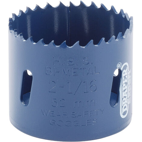Draper 52mm HSS Bi-Metal Hole Saw Blade with High-Speed Steel and Variable Pitch for Precise Cutting - Model 34761