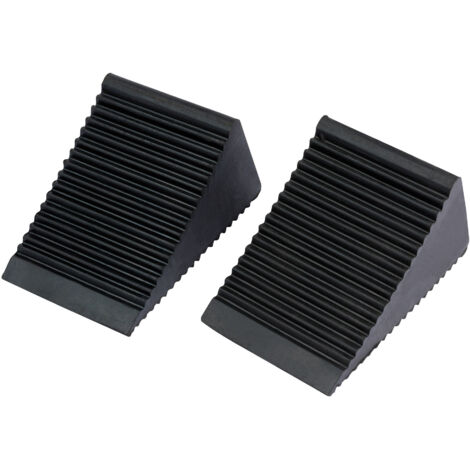 Draper 54500 Heavy-Duty Rubber Wheel Chocks for Vehicle Safety and Stability