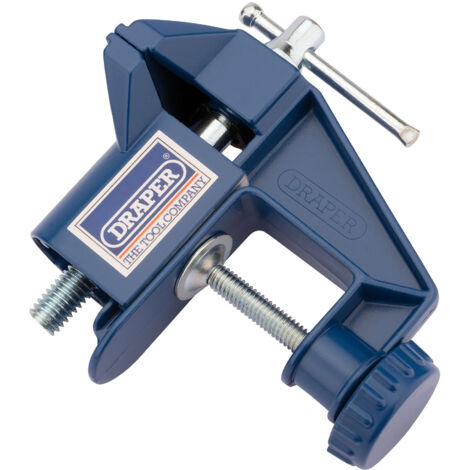 Draper 55mm Clamp-On Hobby Bench Vice with Secure Grip (Model 14145)