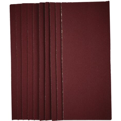 Draper 57112 1/2 Sanding Sheets – 115 x 280mm, 120 Grit, Pack of 10