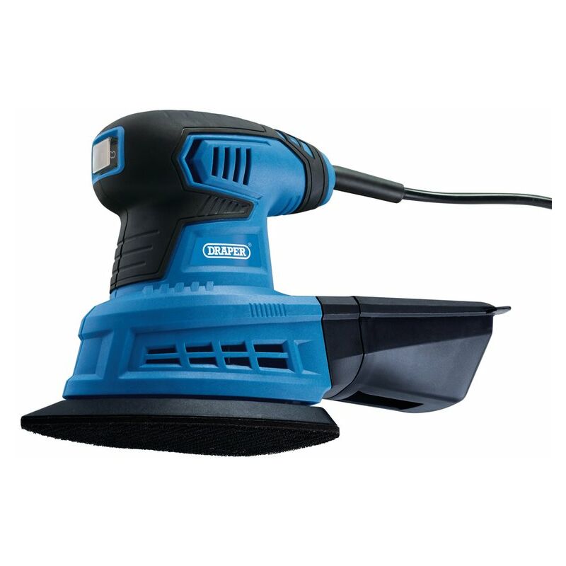 Draper - Palm Sander 200W Tri Base Detail Electric Sander & 3 Sheets 230V 57652