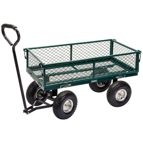 DRAPER TOOLS Draper 58552 Steel Mesh Gardeners Wheeled Cart Trolley Trailer Heavy Duty