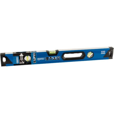 Draper 600mm Aluminum Box Section Level with Side View Vial and Side View Feature (Model 75102)