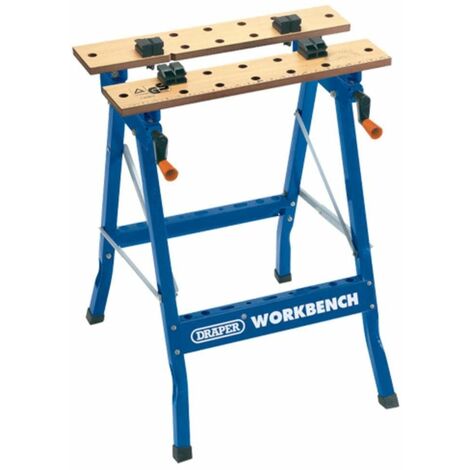 Draper 600mm Fold-Down Workbench with Sturdy Construction and Compact Storage (Model 77020)