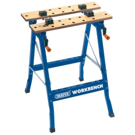 Draper 600mm Fold-Down Workbench with Sturdy Construction and Compact Storage (Model 77020)