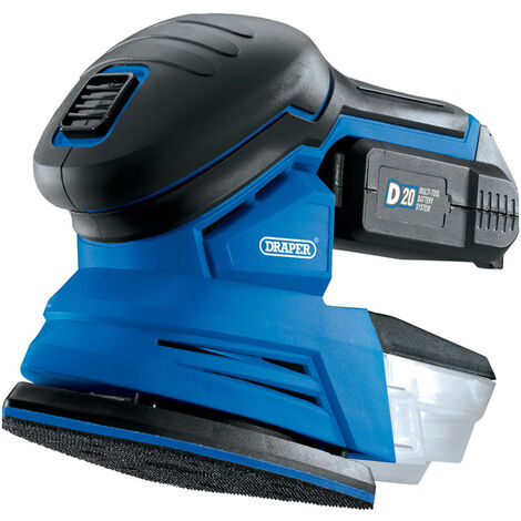 Draper 260W 1/3 Sheet Sander with Dust Collection Box Plus 3 Assorted Grit Sanding Sheets 