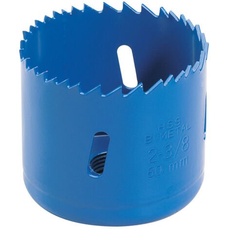 Draper 60mm HSS Bi-Metal Holesaw Blade with High-Speed Steel and Variable Pitch for Precise Drilling - Model 41084