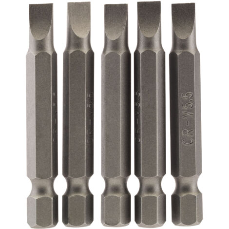 Draper 64272 Hexagon Insert Bits Set – 5.5 mm Diameter, 50 mm Length, Pack of 5