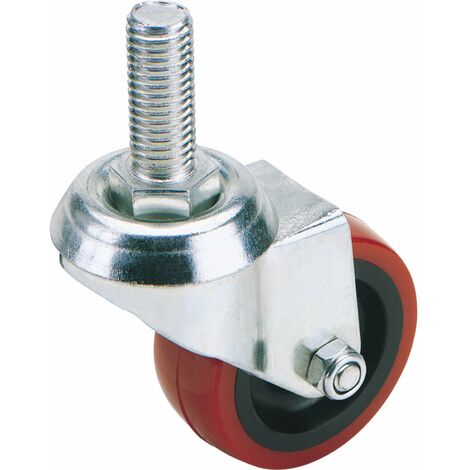 Draper 65520 - Bullone di fissaggio ruota pivotante, in poliuretano, 100 mm di diametro