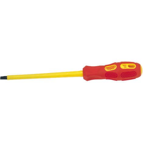 Draper 6.5mm x 150mm Fully Insulated Plain Slot Screwdriver (Sold Loose) (69220)