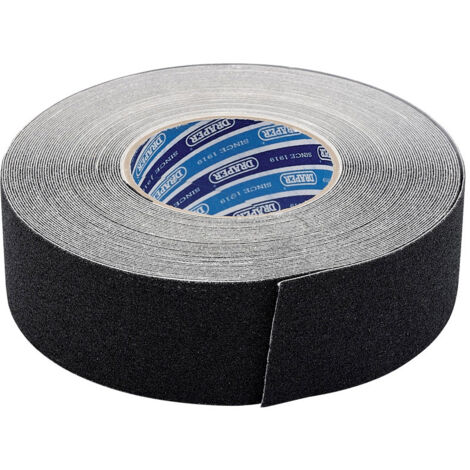 Draper 66234 Non-Slip Adhesive Tape, 18 Meters x 50 Millimeters, Black