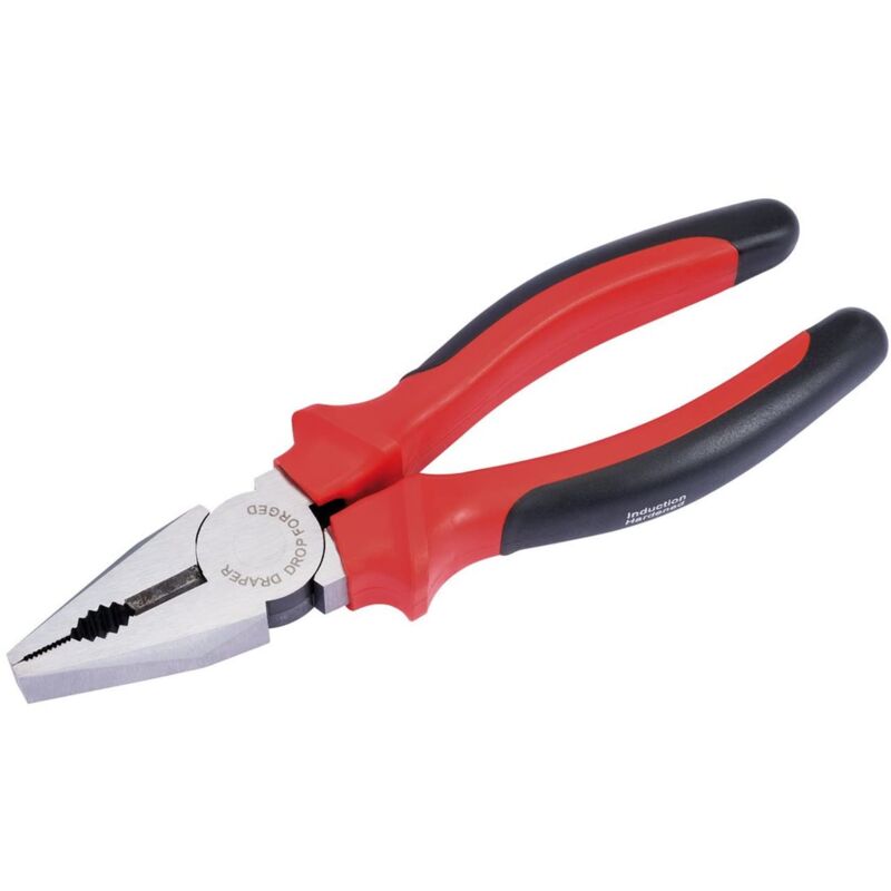 Draper Tools - Draper, 68279, Redline 68279 Pinza universale 200 mm, con impugnatura soft-grip