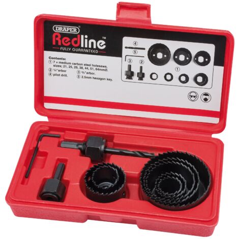Draper, 68470, Redline 68470 Foro S RAGAZZA gen-set (11 pezzi)
