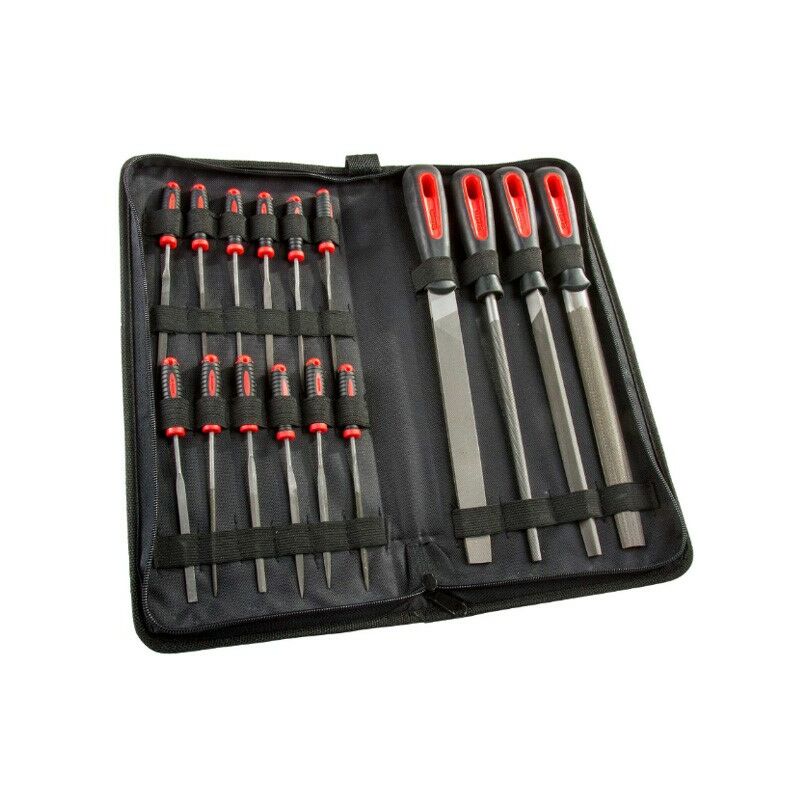 Draper Redline Engineers Hand File Needle File Tool Set Canvas Carry Case 27807