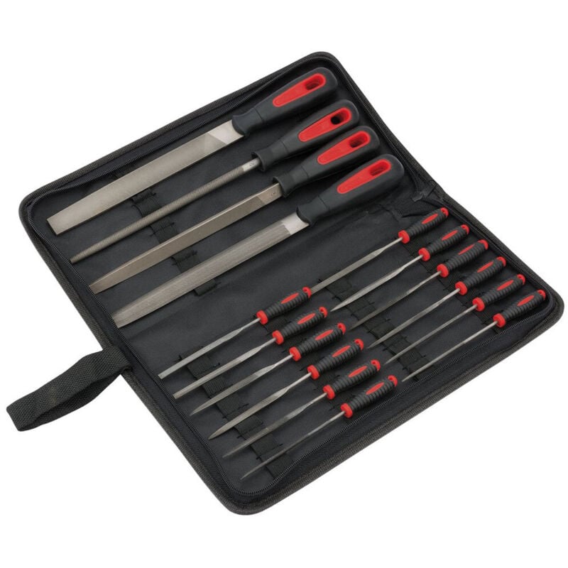 Draper Tools - Draper Redline Engineers Hand File Needle File Tool Set Canvas Carry Case 27807